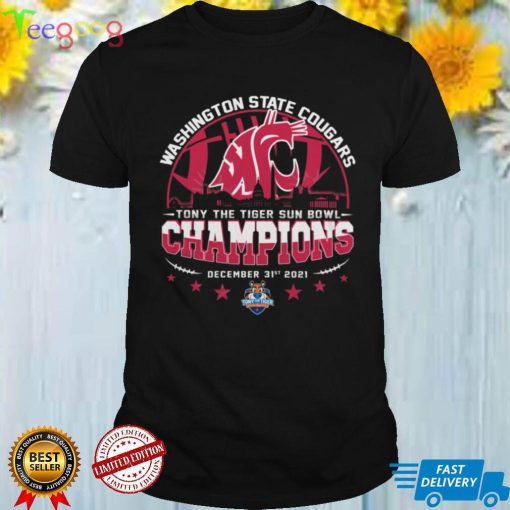 Washington State Cougars 2021 NCAA Tony The Tiger Sun Bowl Championship American Football Special Gift Graphic Unisex T Shirt