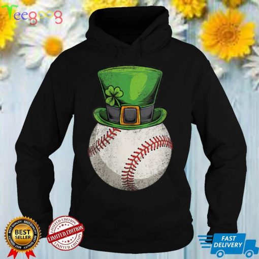 Womens Baseball St Patricks Day Vintage Shamrock Irish Boys Men V Neck T Shirt