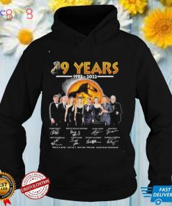 29 Years 1993 2022 Jurassic World Signatures Thank You For The Memories Shirt
