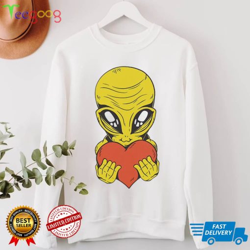 Alien With Heart Love Martian Shirt