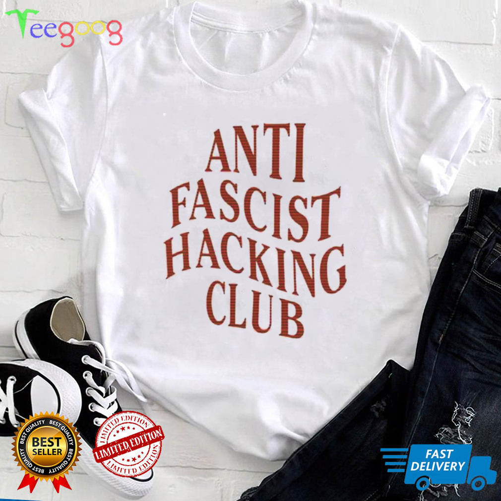 Anti fascist hacking club shirt