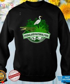 Bird and Florida Alligator Of Everglades National Park T Shirt