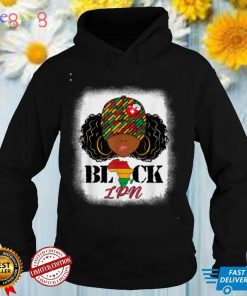 Black LPN Nurse Messy Bun Pride African Black History Month T Shirt