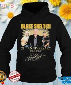 Blake Shelton 21st Anniversary 2001 2022 Signatures Thank You For The Memories shirt