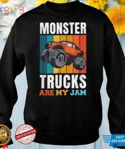 Cool Vintage Monster Truck Are My Jam Retro Sunset Men & kid T Shirt