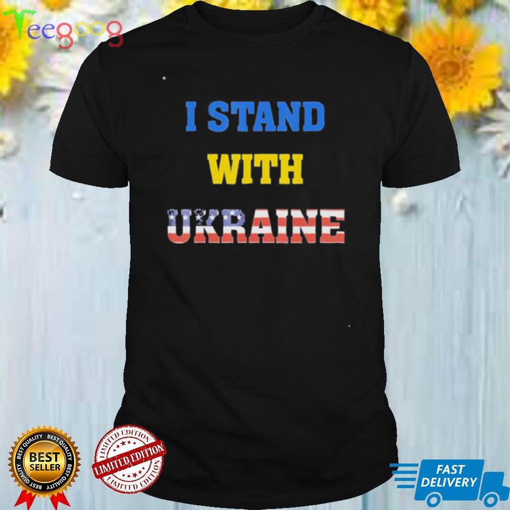 I Stand With Ukraine USA Support Peace and Save Ukraine Tee Shirt
