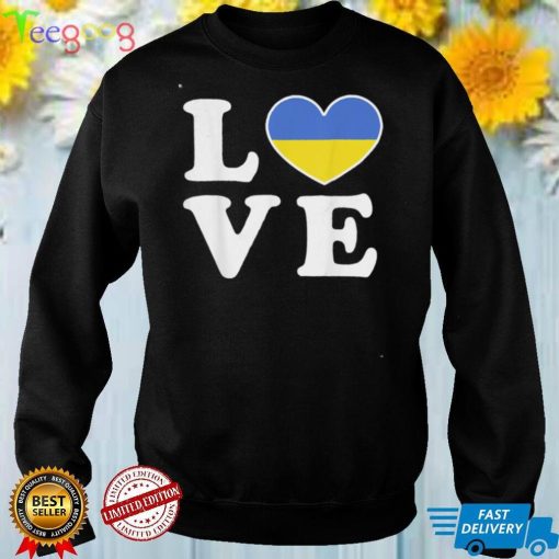 I love Ukraine Flag For Ukrainian Pride Vintage Tee Shirt