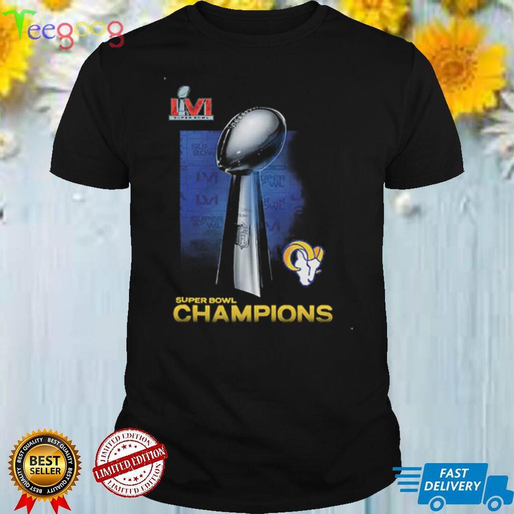 Los Angeles Rams Super Bowl LVI Champions Lombardi Trophy T Shirt