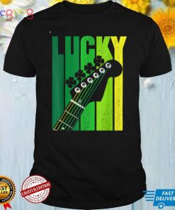 Lucky Irish Shamrock Guitar for Guitarist St Patrick' T Shirt
