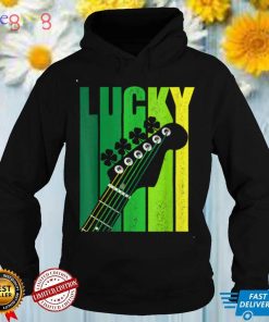 Lucky Irish Shamrock Guitar for Guitarist St Patrick' T Shirt