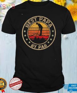 Mens Best Papa By Par Father's Day Golf Golfing T Shirt