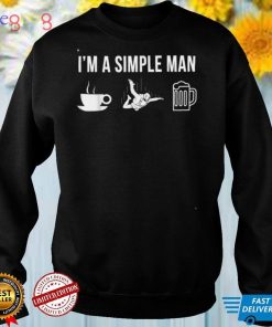 Mens Funny Sky Diving Hobby Skydiver Simple Man T Shirt