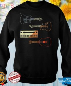 Music Band Instruments Guitarists and Keyboard Player T Shirt