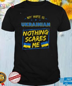 My Wife Is Ukrainian Ukraine Heritage Roots Pride Flag UKR Tee Shirt