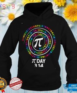 Pi Day Spiral Color Numbers 3.14 Happy Pi Day T Shirt