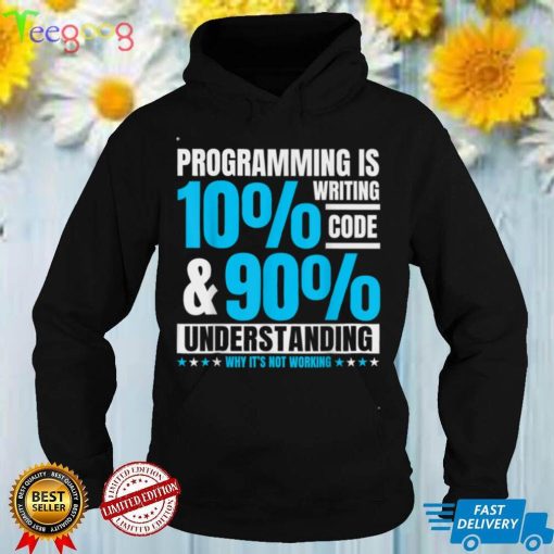 Programming 10% Coding And 90% Understanding Why Not Working T Shirt