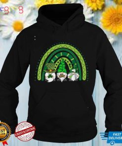 Cute Lucky Rainbow Gnome Happy St Patricks Day Family Outfit T Shirt