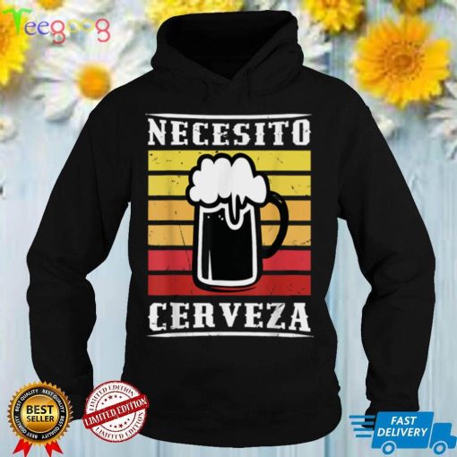Retro Sunset Mexican Beer Necesito Cerveza Drink Lover Gifts T Shirt
