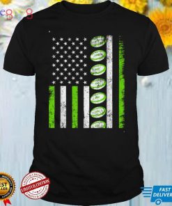 Rugby St Patricks Day Irish US Flag Matching Sports T Shirt