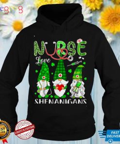 Shenanigans Funny Love Gnomes Nurse St Patricks Day Shamrock T Shirt