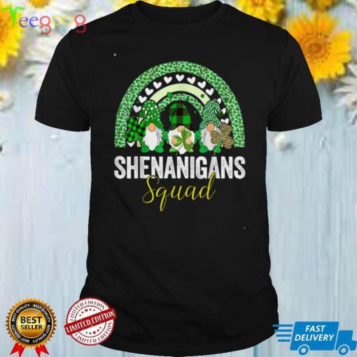 Shenanigans Squad Irish Gnomes Rainbow St. Patrick’s Day T Shirt