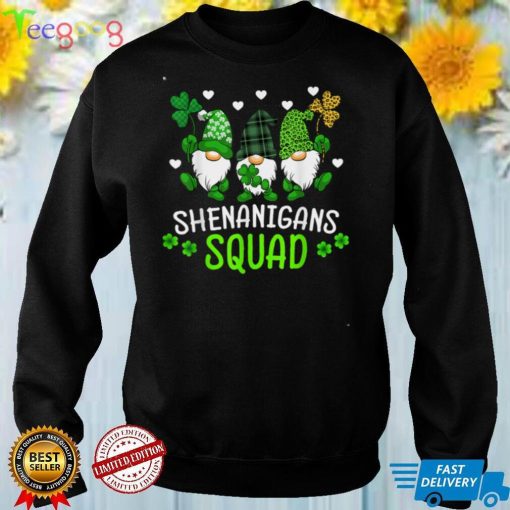 Shenanigans Squad St Patricks Day Gnomes Green Proud Irish T Shirt (1)