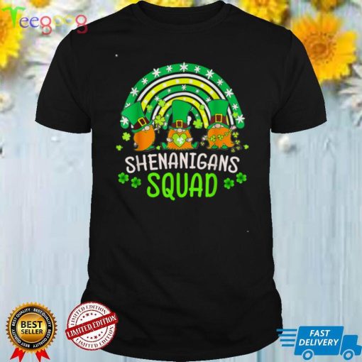 Shenanigans Squad St Patricks Day Gnomes Green Proud Irish T Shirt (2)