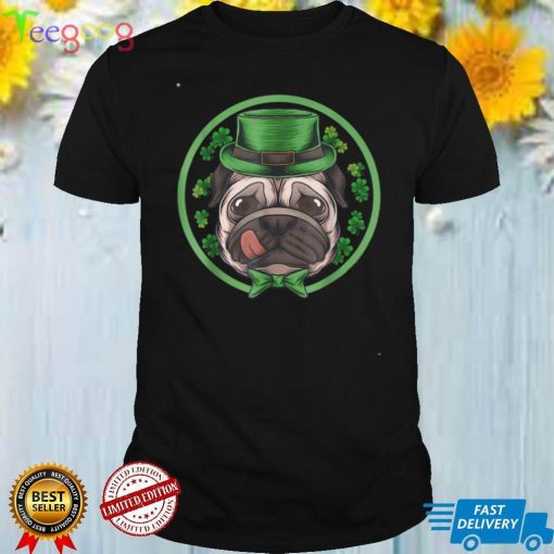 St Patrick's Day Bulldog Shamrock Costume For Pet Dog Lover T Shirt