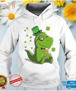 St Patricks Day Irish Leprechaun Dinosaur T Rex Beer Shirt