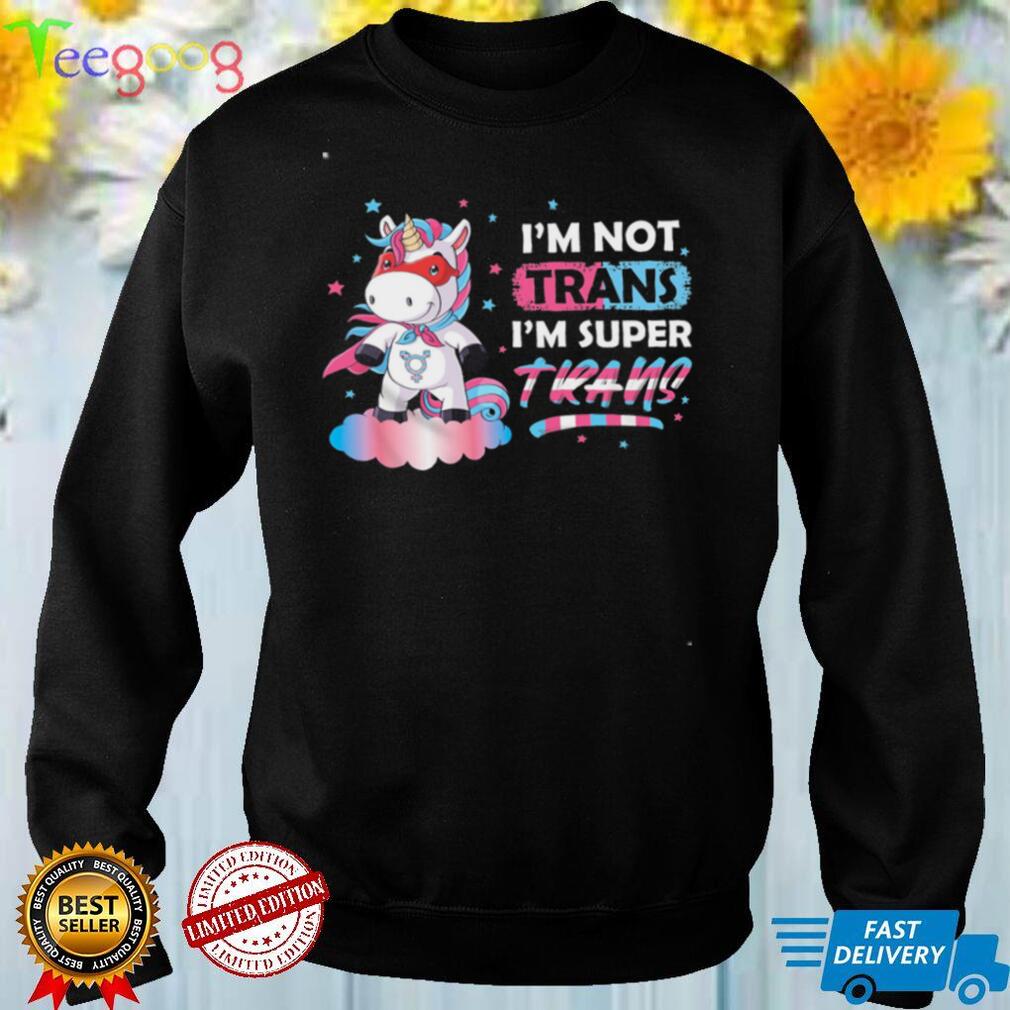 Super Trans Unicorn Transgender Pride LGBTQ Shirt