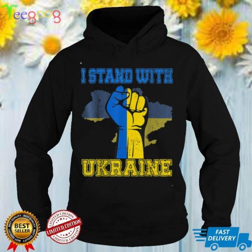 Support Ukraine I Stand With Ukraine Ukrainian Flag Vintage Tee Shirt