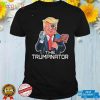 The Trumpinator Donald Trump Flag Sci Fi Pun Political Tee Shirt