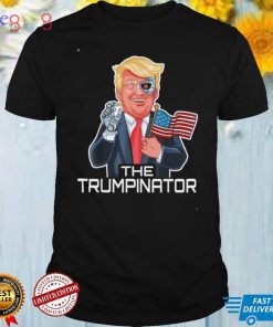 The Trumpinator Donald Trump Flag Sci Fi Pun Political Tee Shirt