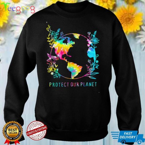 Tie Dye Protect Our Planet Earth Climate Change Environment T Shirt