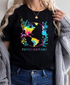 Tie Dye Protect Our Planet Earth Climate Change Environment T Shirt