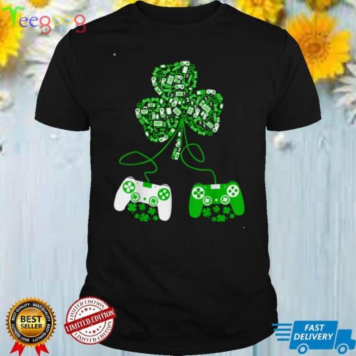 Video Game Shamrock Men Boys Kids St Patricks Day Game Lover T Shirt