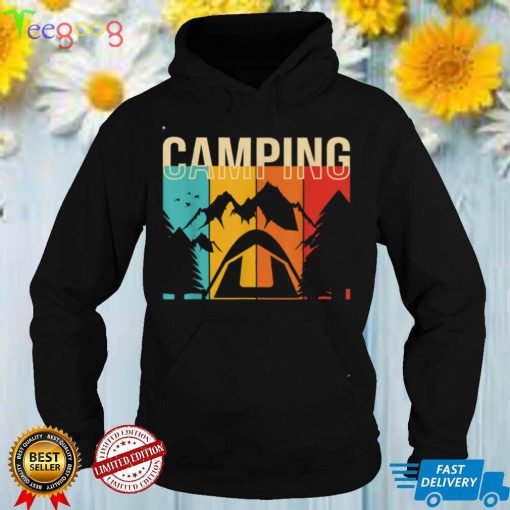 Vintage Mountains Camping Outdoors Vacation T Shirt