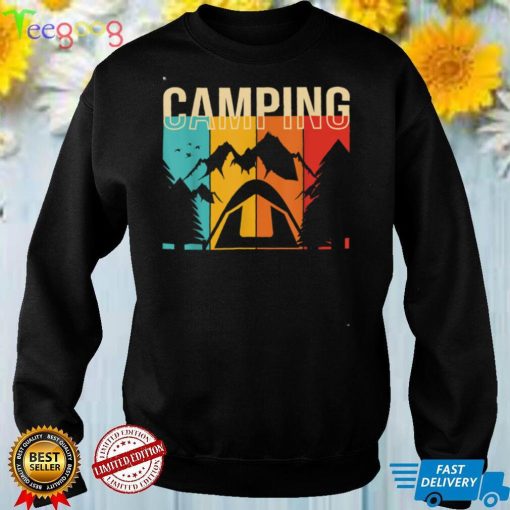 Vintage Mountains Camping Outdoors Vacation T Shirt