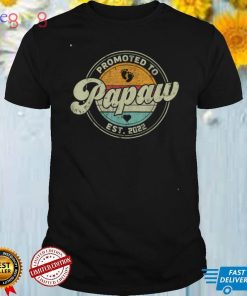 Vintage Promoted to Papaw 2022 for New Papaw First Time T Shirt