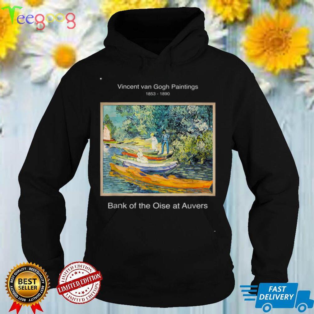 Vintage Van Gogh Painting Art Bank of the Oise at Auvers T Shirt