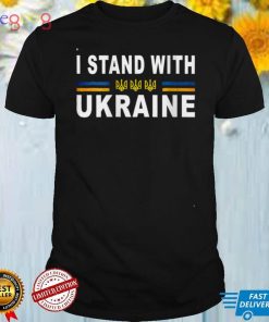Womens Support Ukraine outfit saying I stand with Ukraine V Neck T Shirt