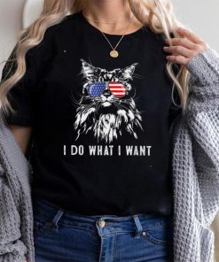 retro cat maine coon i do what i want cat lover T Shirt
