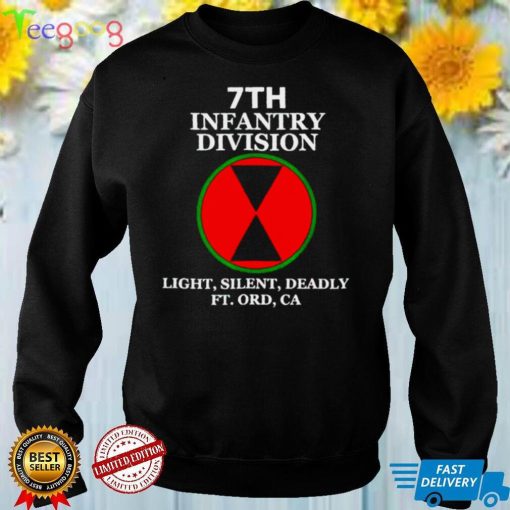7th Infantry Division light silent deadly shirt