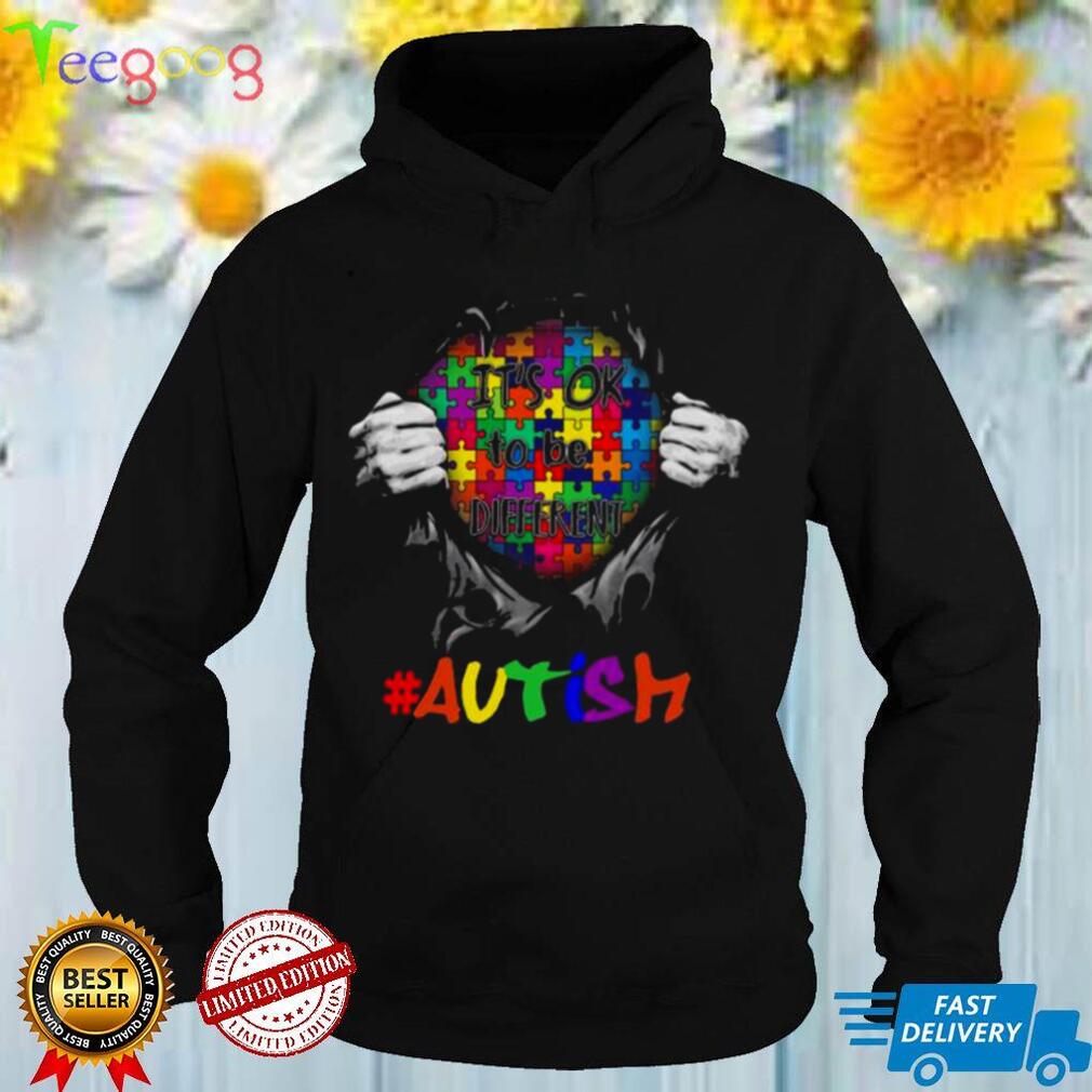 Blood Inside Me its ok different Autism shirt