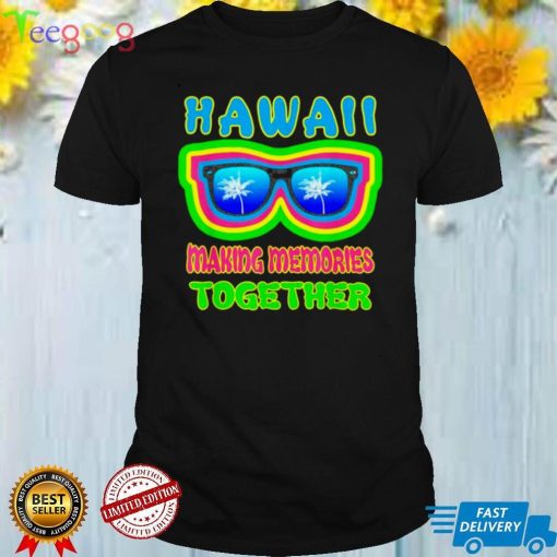 Hawaii Memories Tropic Palm Sunglasses Beach Island Vacation Shirt