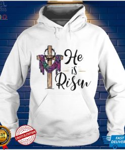 He Is Risen Cross Jesus Religious Easter Christian Shirt