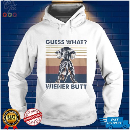 Retro Dog What Wiener Butt For Dog Lover Shirt