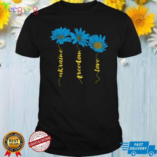 Ukraine Flag Sunflower Freedom Love T Shirt