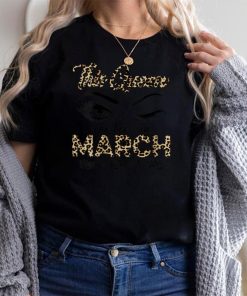 Womens Leopard This Queen Was Born In March Happy Birthday To Me V Neck T Shirt