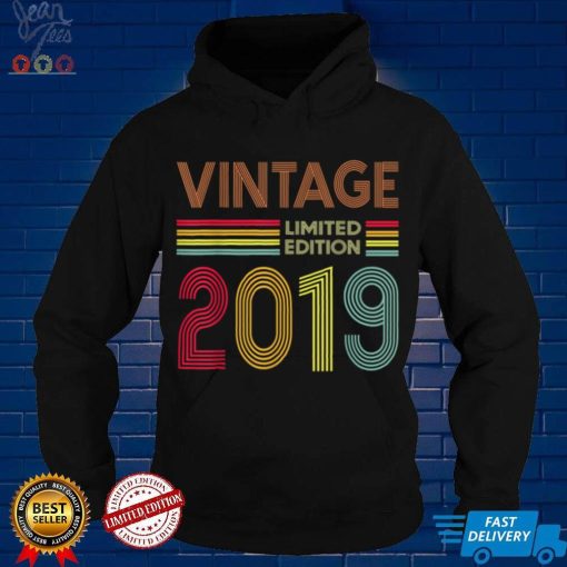 3 Year Old Gifts Vintage 2019 Limited Edition 3rd Birthday T Shirt